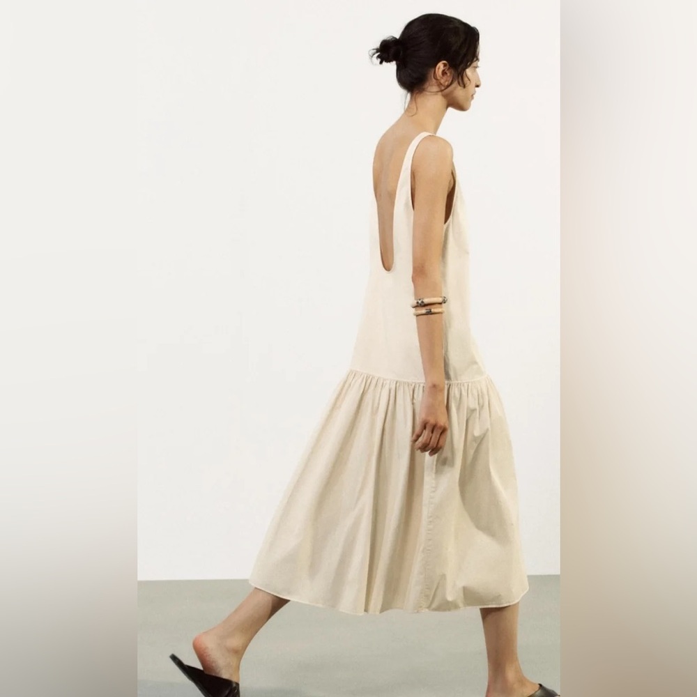 Zara Butter Yellow Midi Dress